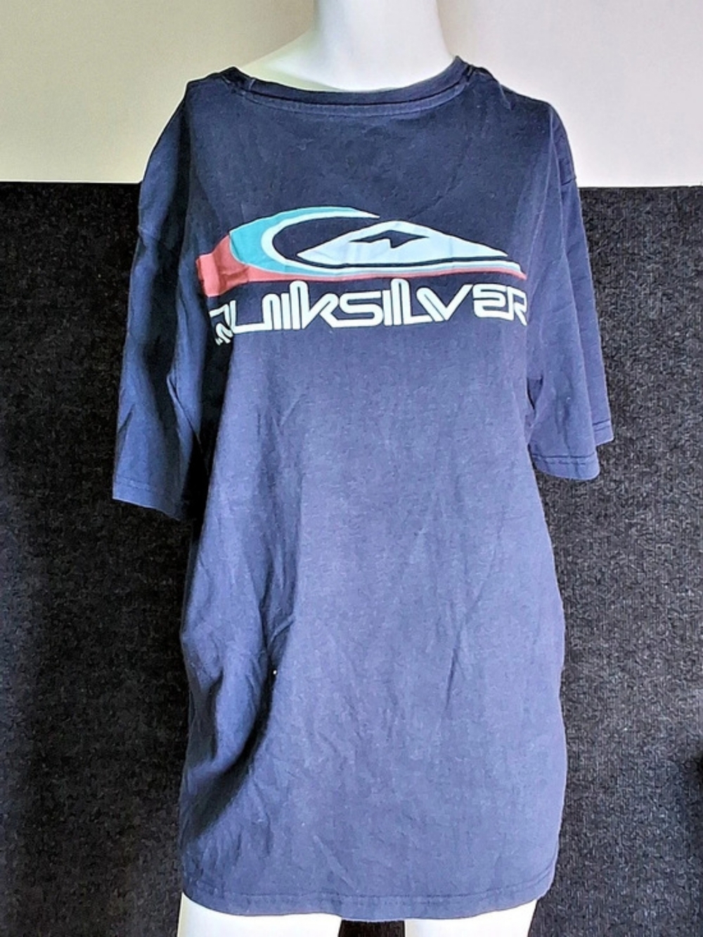 Quiksilver Large Blue Logo Tee